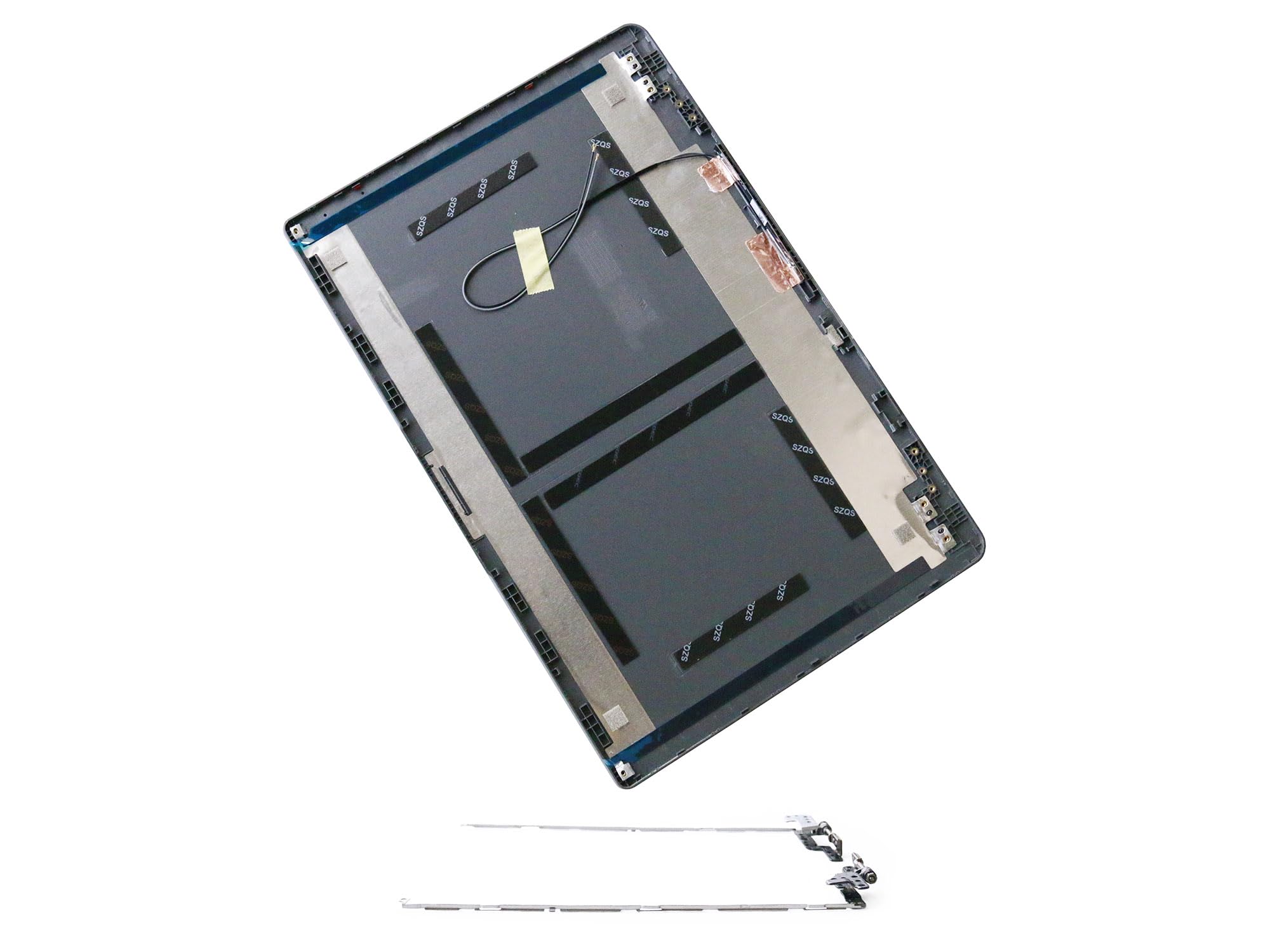 CyanWind Laptop LCD Back Cover Hinge Set Silver Gray for Lenovo IdeaPad 3-15ITL6 82H8 3-15ADA6 82KR 3-15ALC6 82KU 3 15IAU7 82RK 3 15ABA7 82RN 5CB1B60414 AP21P000100