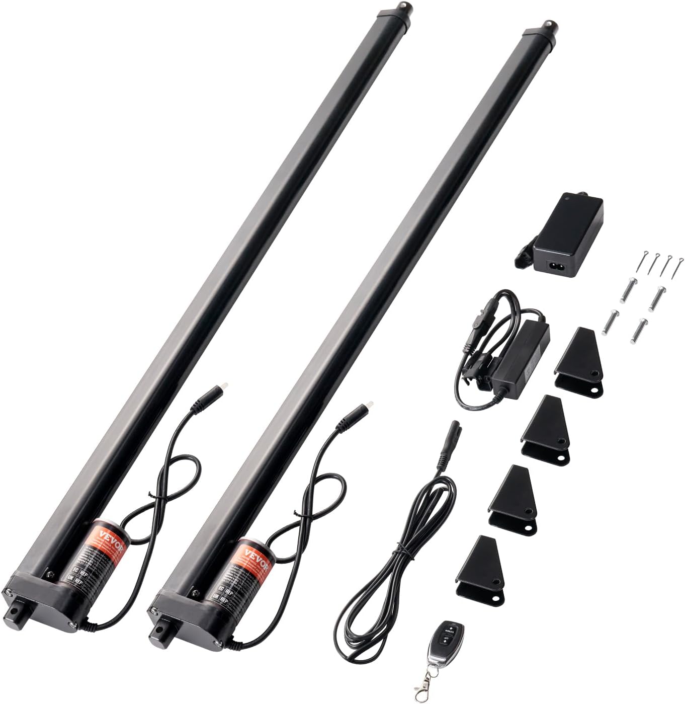 VEVOR 2PCS Linear Actuator Kit, 30 Inch High Speed 0.35"/s Linear Motion Actuator 110V, 220lbs/1000N Linear Actuator for TV/Table/Sofa Lifting, IP54 Protection - Wireless Remote Control Included