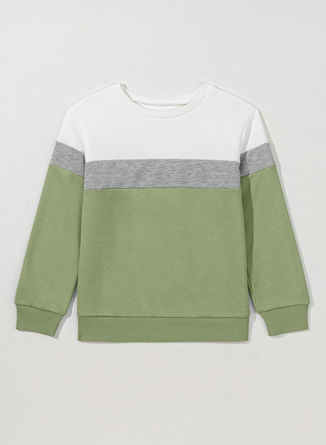 blibean Girls 2026 Long Sleeve Sweatshirt Tween Fall Patchwork Shirts Tops Size 6-15 Years - Image 8