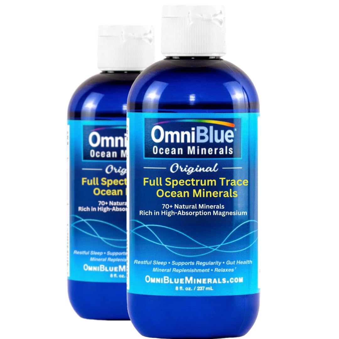 OmniBlue Ocean Minerals - 70+ Trace Minerals & Liquid Magnesium - Potassium, Chloride- Low Sodium - Natural Support for Sleep, Digestion, Regularity, Hydration & Electrolyte Balance (2 oz) — Amazon image 8
