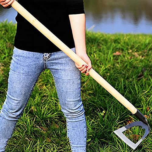 Aramox Stahl Hacke 40cm - Gartenwerkzeug Mit TPR Griff Für Unkrautjäten