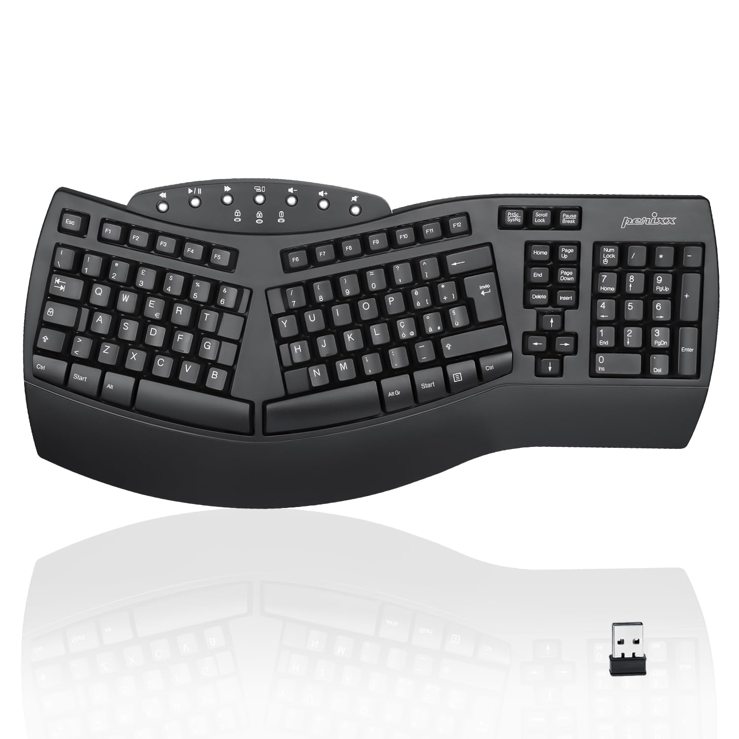 tastiera wireless perixx periboard-612 italiano compatibile windows mac