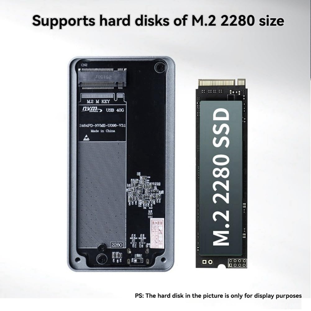 Obudowa dysku SSD 40 Gb/s USB 4.0 M.2 NVMe M.2 do Type-C Solid State Drive Case Support UASP TRIM