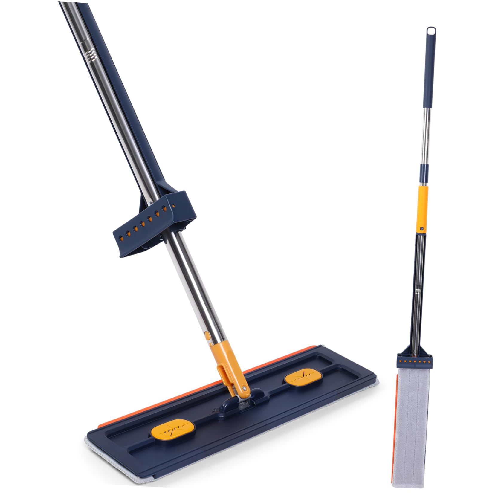 Beaupretty Trapeador Plano de Limpieza Compartimento y Secado Rápido, Material PVC y Aleación, Adecuado para Limpiar Suelos y Eliminar Polvo Eficazmente