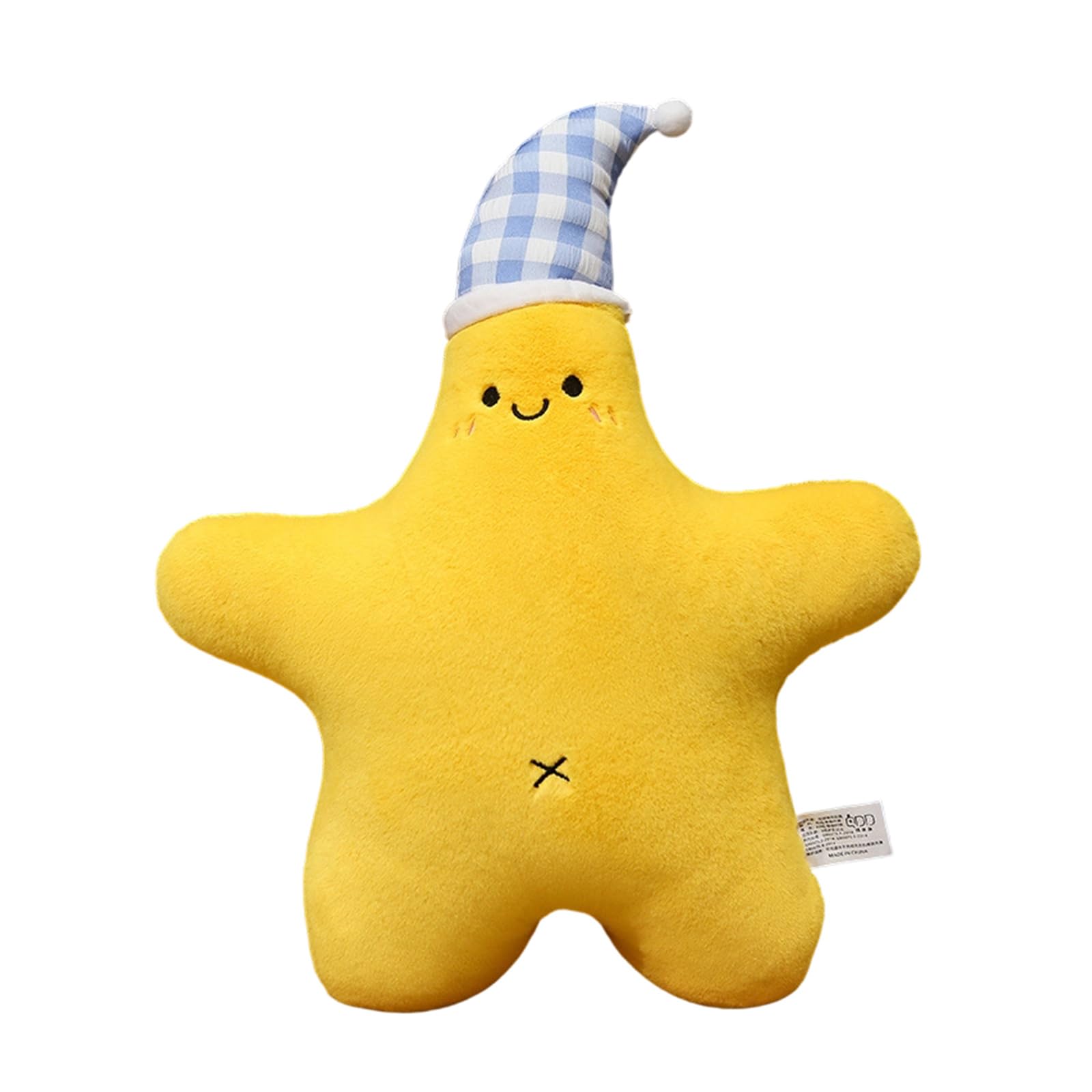 carotoe Smiling Starfishes Pillow for Home Decoration Comfort with Soft PP Cotton Filling Safe Materials for Relaxation Pillow