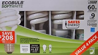 Feit Electric Esl13t/4 4 Pack 13 Watt Cfl Spiral Bulb