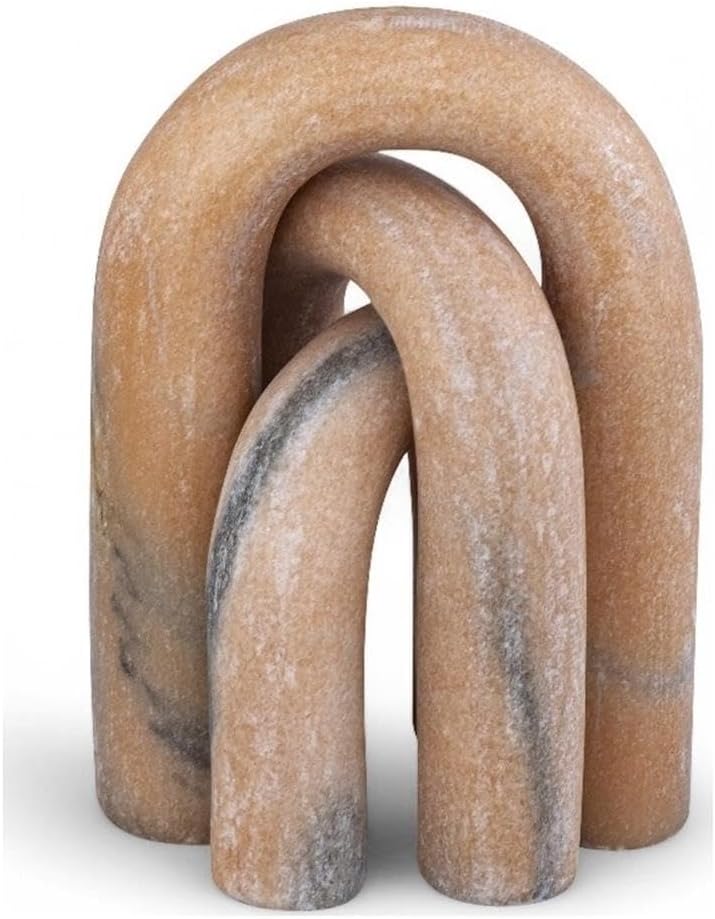 Meridian Furniture Arco Pink Marble 3pc. Decorative Object