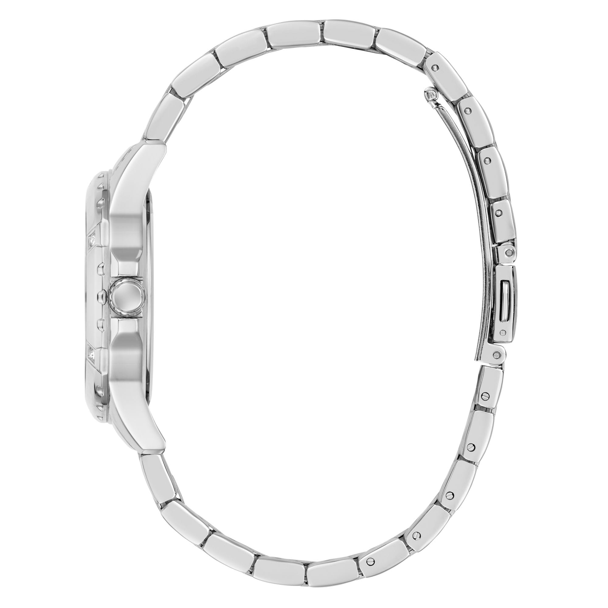 Guess GW0948L1 Mist - Reloj de Pulsera para Mujer (35 mm, Correa de Acero Inoxidable y 3 Bares), Color Plateado