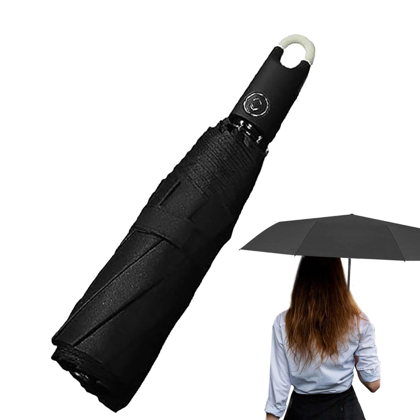 Teksome Automatic Three Fold Umbrella - Three-Fold Opening and Retracting Umbrella,Windproof Vented Travel Umbrella Automatic Open Close Compact Umbrellas