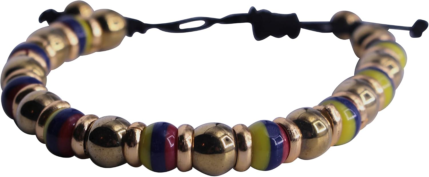 TravelDanceSave Variety of Handmade Colombian Bracelets (Gold Plated Beads)