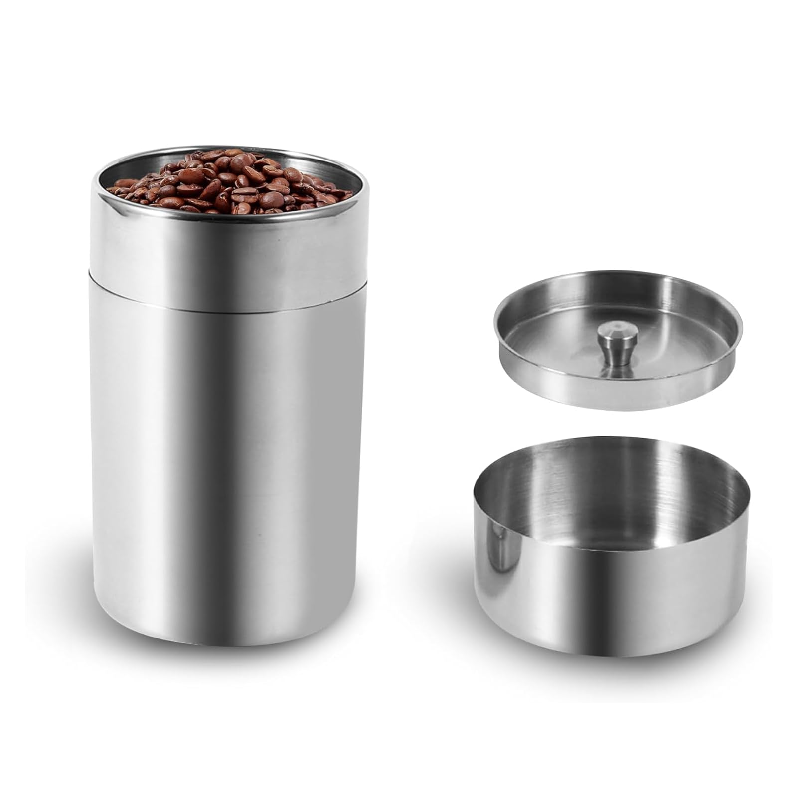 Amazon.com: Tea Tin Steel Container with Lid, Stainless Steel Tea Tins ...