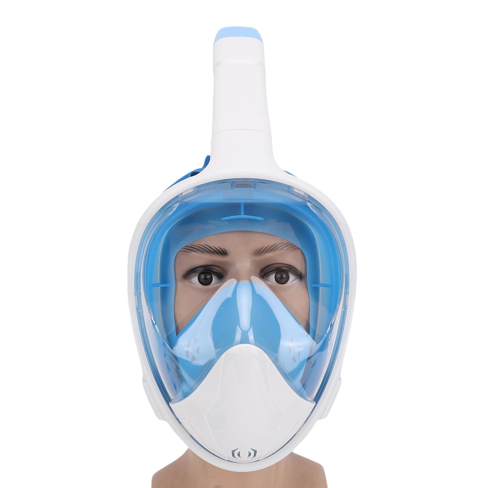 Cryfokt Occhialini da Snorkeling Integrali, Dry Top Antiappannamento Vista Panoramica a 180 Gradi Maschera da Snorkeling, Guarnizione in Silicone Liquido con Fascia per la Testa Regolabile per Adulti
