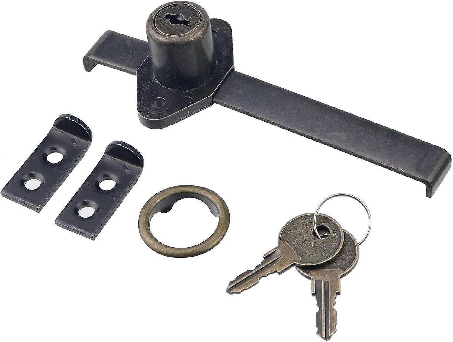 Joyhappst Image Color Drawer Lock,Zinc Alloy Cabinet Showcase Display Case Lock With Keys,Desk Locks