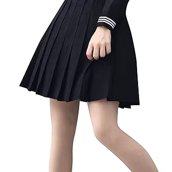 【プリーツプリーズ】ひざ丈プリーツスカート ダブルジップ 黒 ブラック サイズ3 Amazon | (RONGUI) 42cm プリーツスカート ひざ丈 ミニ 黒
