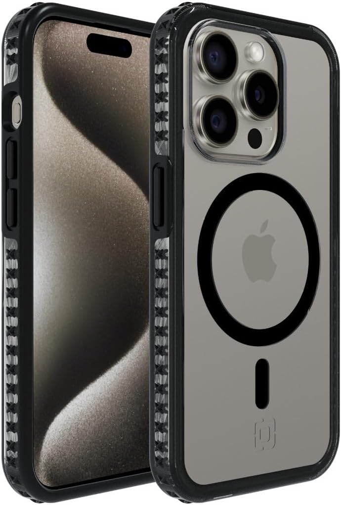 Incipio Grip for MagSafe iPhone 15 Pro - Black/Clear