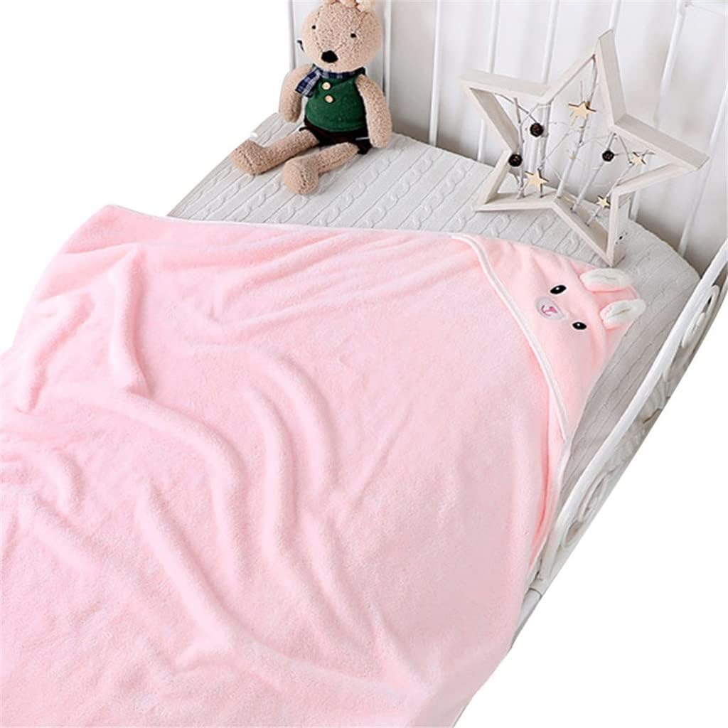 Baby Bath Towel Girl Boy Baby Towel Newborn Hooded Cartoon Coral Fleece Baby Towel Blanket Newborn Baby Bathrobe Baby(D)