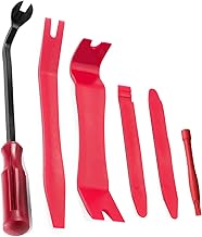 Kitbest 6 Pcs Car Decorative Wedges Car Removal Tools Interior Trim Rivet Fastener Plastic Lever Tool Kit