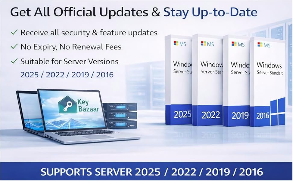 Image of MS-Win Server Standard License Key | Lifetime Validity | 1 PC | Official Updates | Email Delivery | Installation Support | 1-Year Warranty (2022, Win)