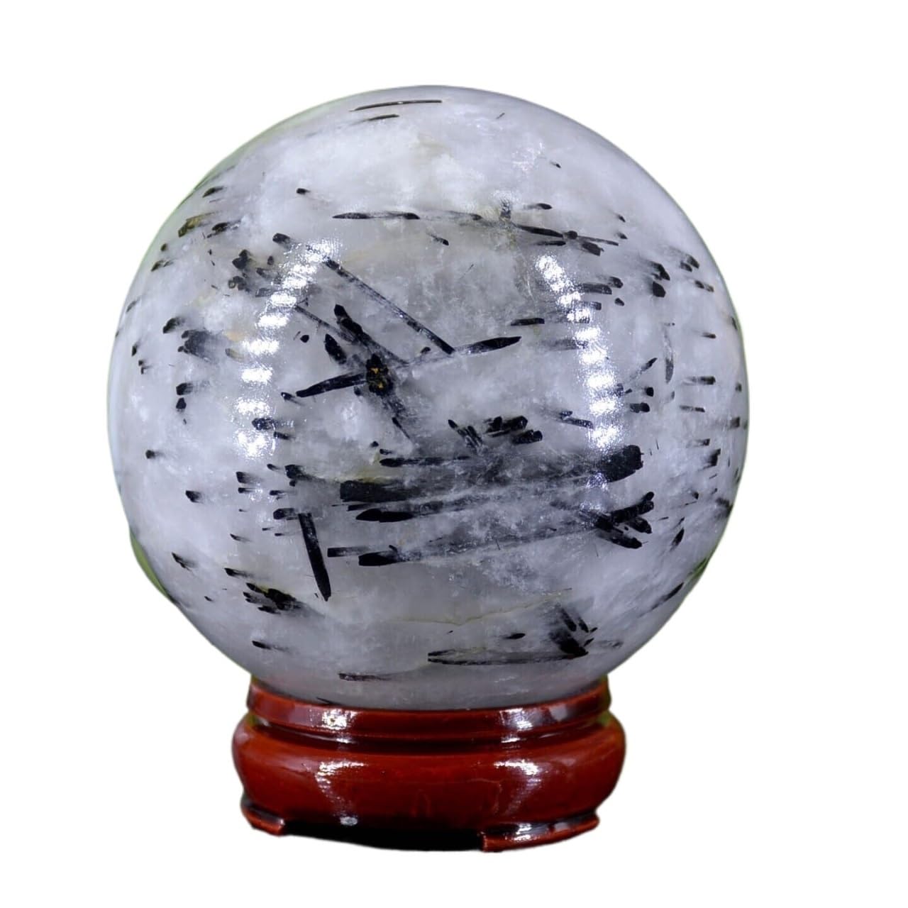 YLQUXEUV 1pc 900-1000g Black Tourmaline Ball Crystal Quartz Sphere