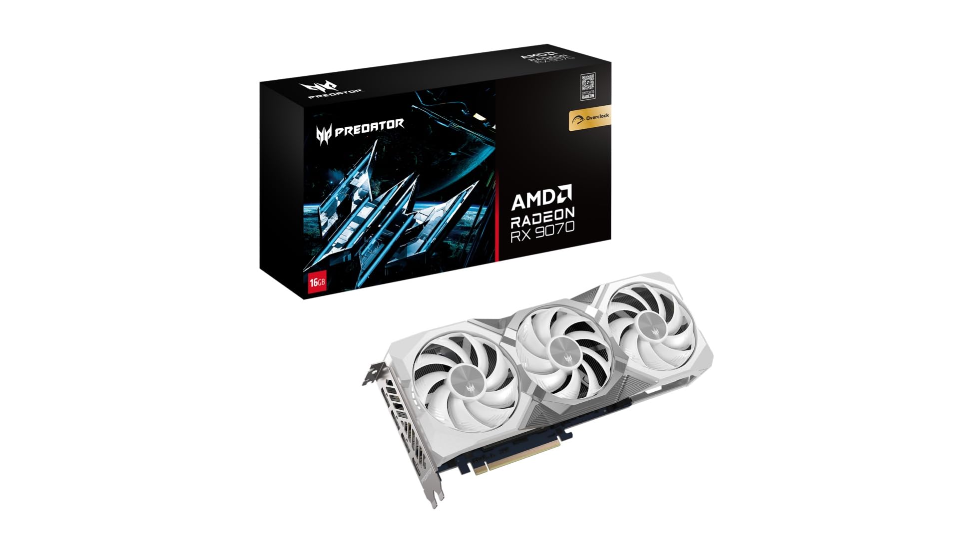 Acer Predator Bifrost Amd Rx9070 Oc 16Gb White