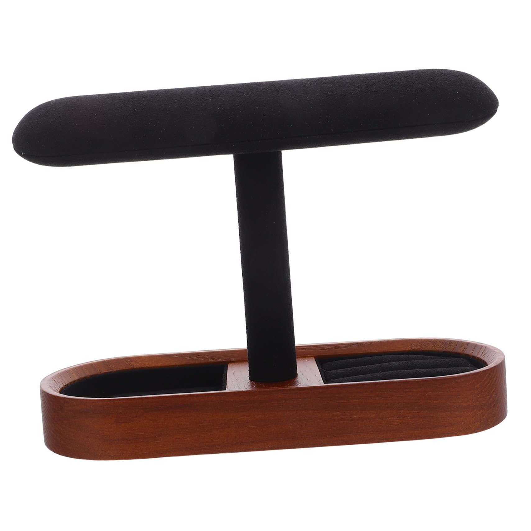 ULTECHNOVO Massiver Schmuckständer mit T-bar Design für Ringe und Armreifen Stabile Struktur und Filzbeschichtung für Ladentheke oder Vitrine