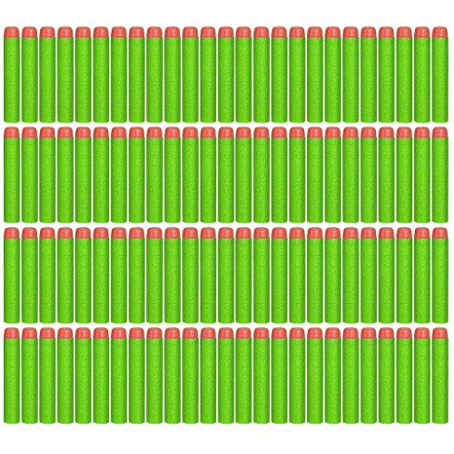 100 pcs 7.2cm Foam Dart Refill Bullet for Nerf N-Strike Elite Series Blasters Spielzeugpistole (Grün)