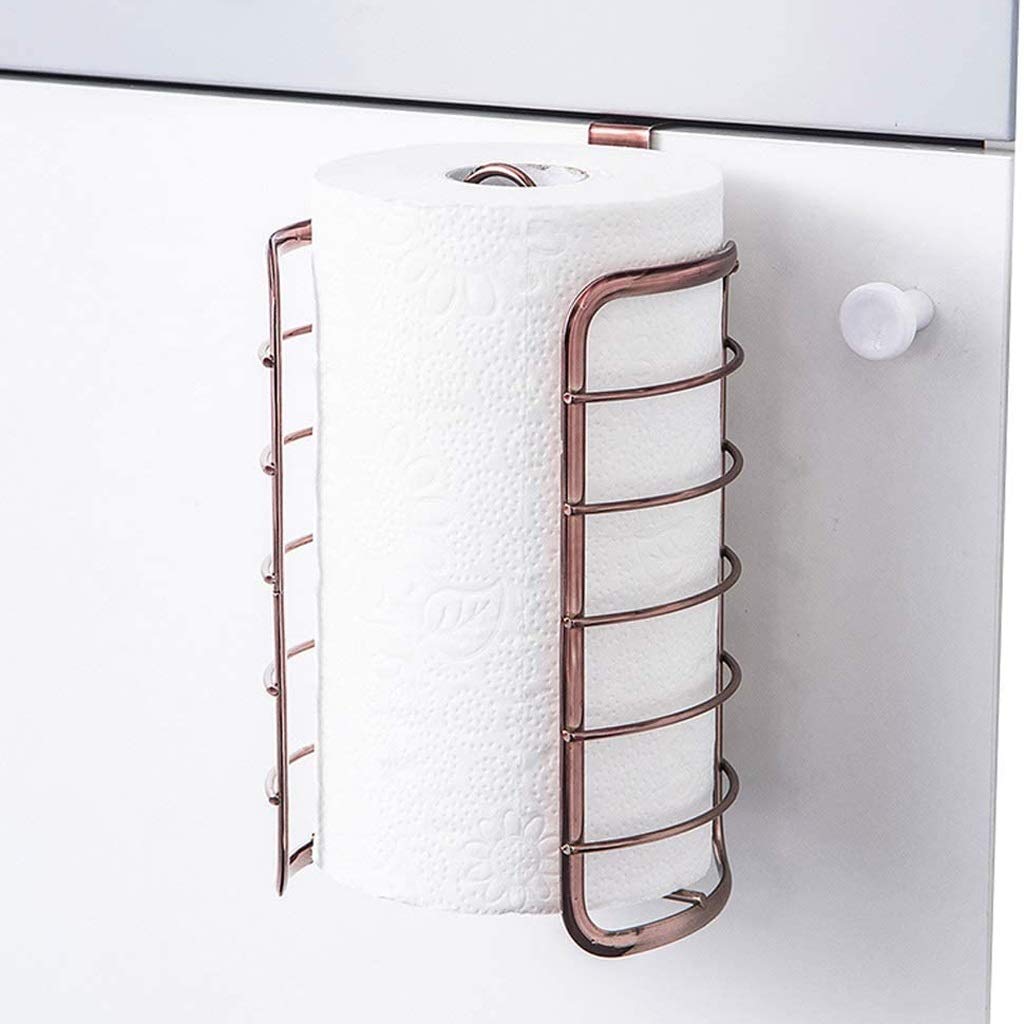 FFOCCO Toilettenpapierhalter aus Metall, Reserverollenbehälter für Kinder-, Gäste- und Bürobadezimmer Present