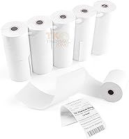 Vista 26 de (50 rollos) Papel térmico de 2 1/4 pulgadas x 230 pies, papel de recibo POS para caja registradora de negocios minoristas, se adapta a la mayoría