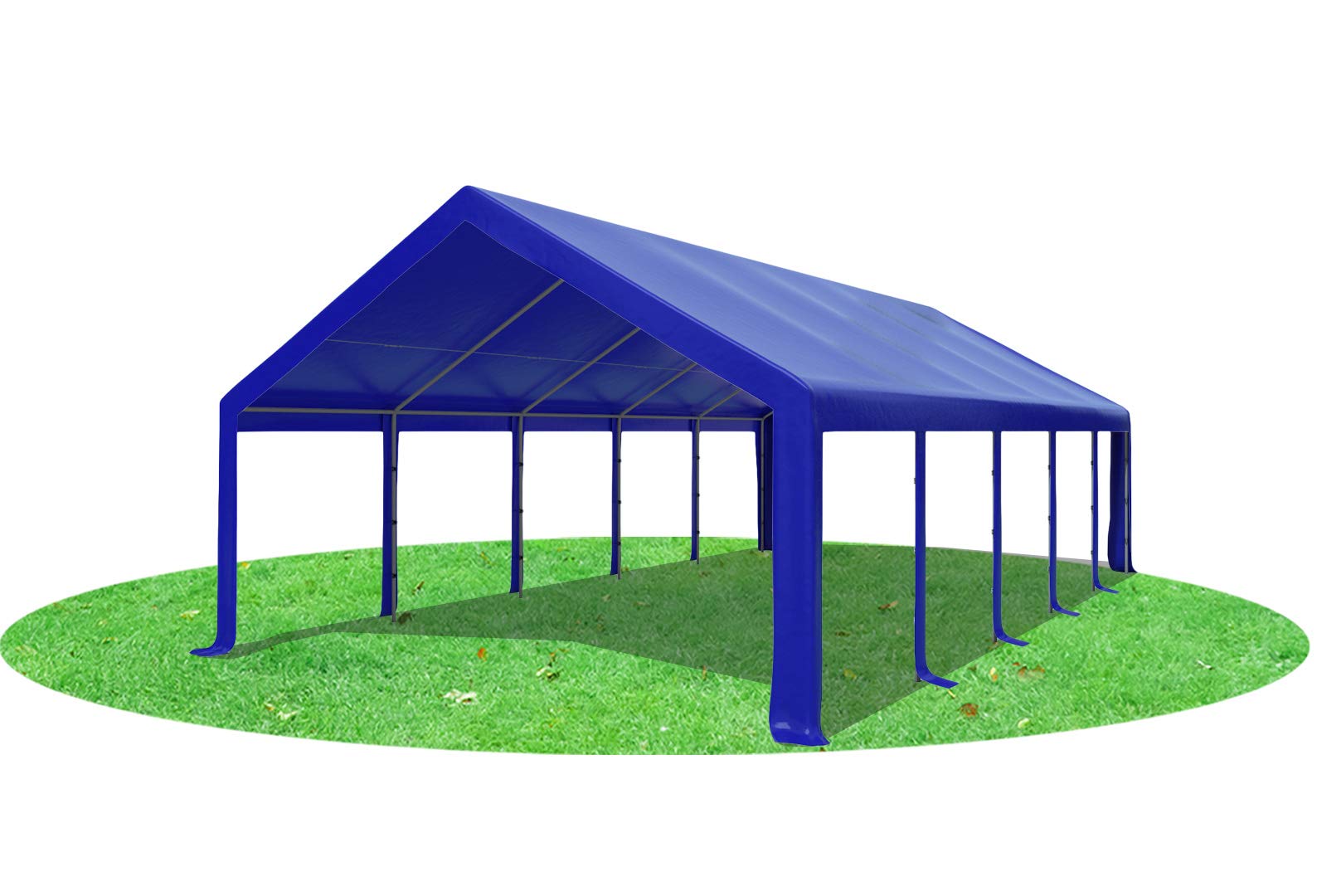 Stabilezelte Partyzelt 5x10m Modular Pro PVC ohne Seitenteile BLAU