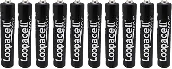 LOOPACELL AAAA EN96 LR61 1.5v Miniature Alkaline Batteries - 10 Pack