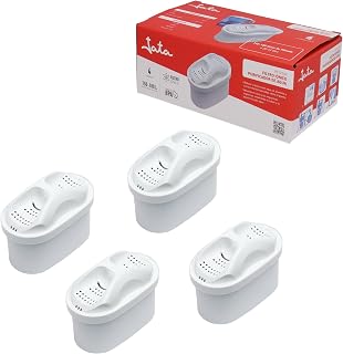 JATA HOGAR RE123X4 - Filtro Agua Grifo. Filtros para Jarra de Agua. Pack de 4 unidades. Iónicos. Mejora la calidad y el sabor del agua. Mantiene minerales esenciales