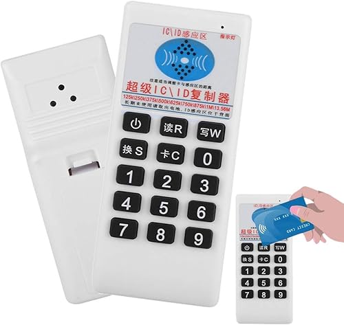 RFID ICID Tarjeta de copiadora portátil de mano RFID ICID tarjeta duplicadora copiadora con luces LED incorporadas y zumbador, compatible con