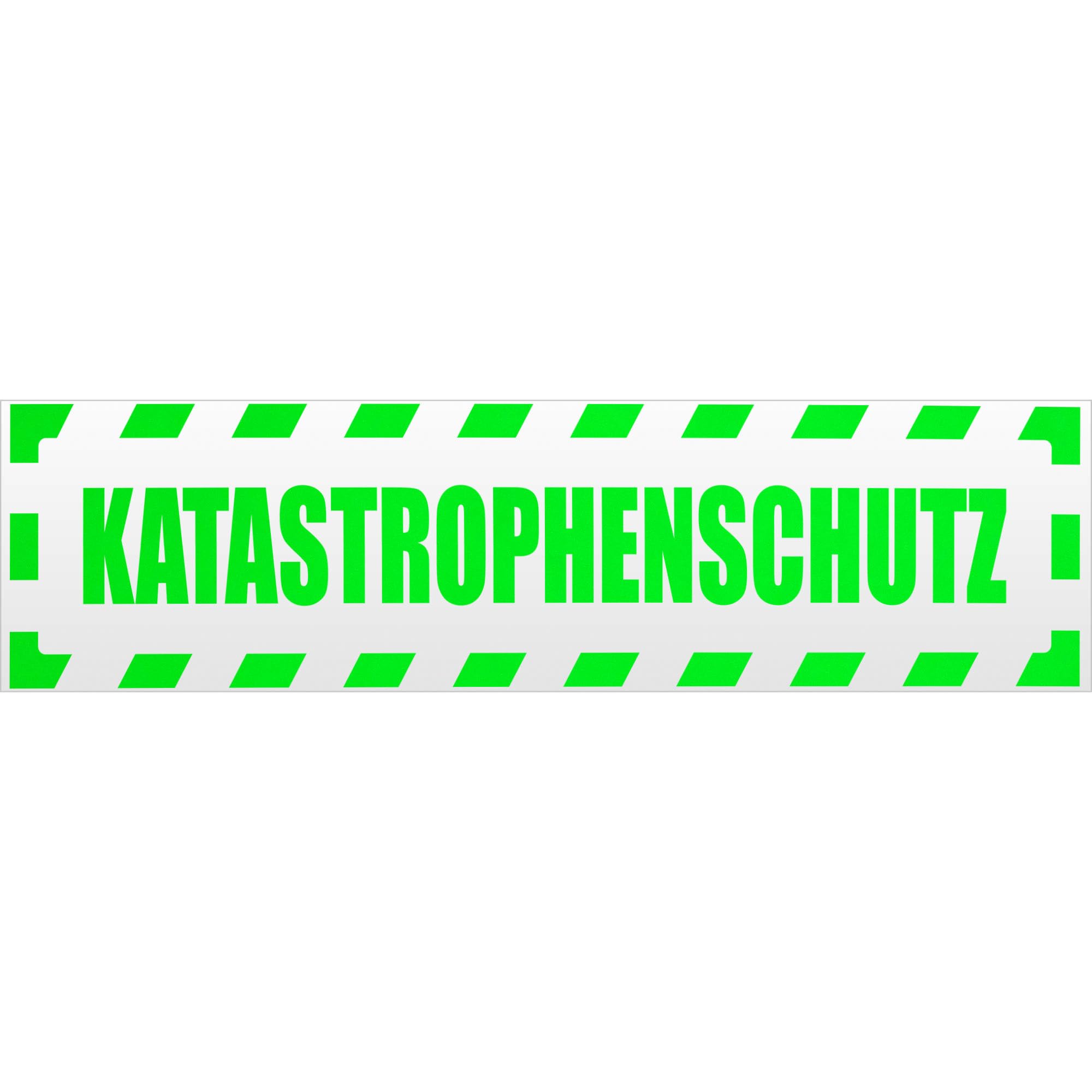 Kiwistar Magnetschild – Reflektierend, Gestreift, Lindgrün, 20 Cm – Wiederverwendbar Für Auto, Tür Oder Kühlschrank