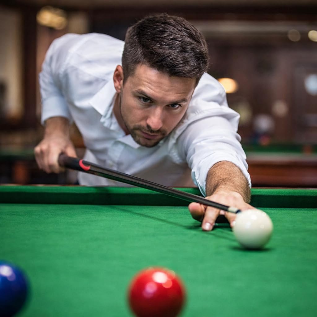 Billard Queue Sticks, Professionelle 9 mm Carbon Billard Queue, Hochwertiger Pool Queue Stick für Snooker und Billard (Carbonfaser)