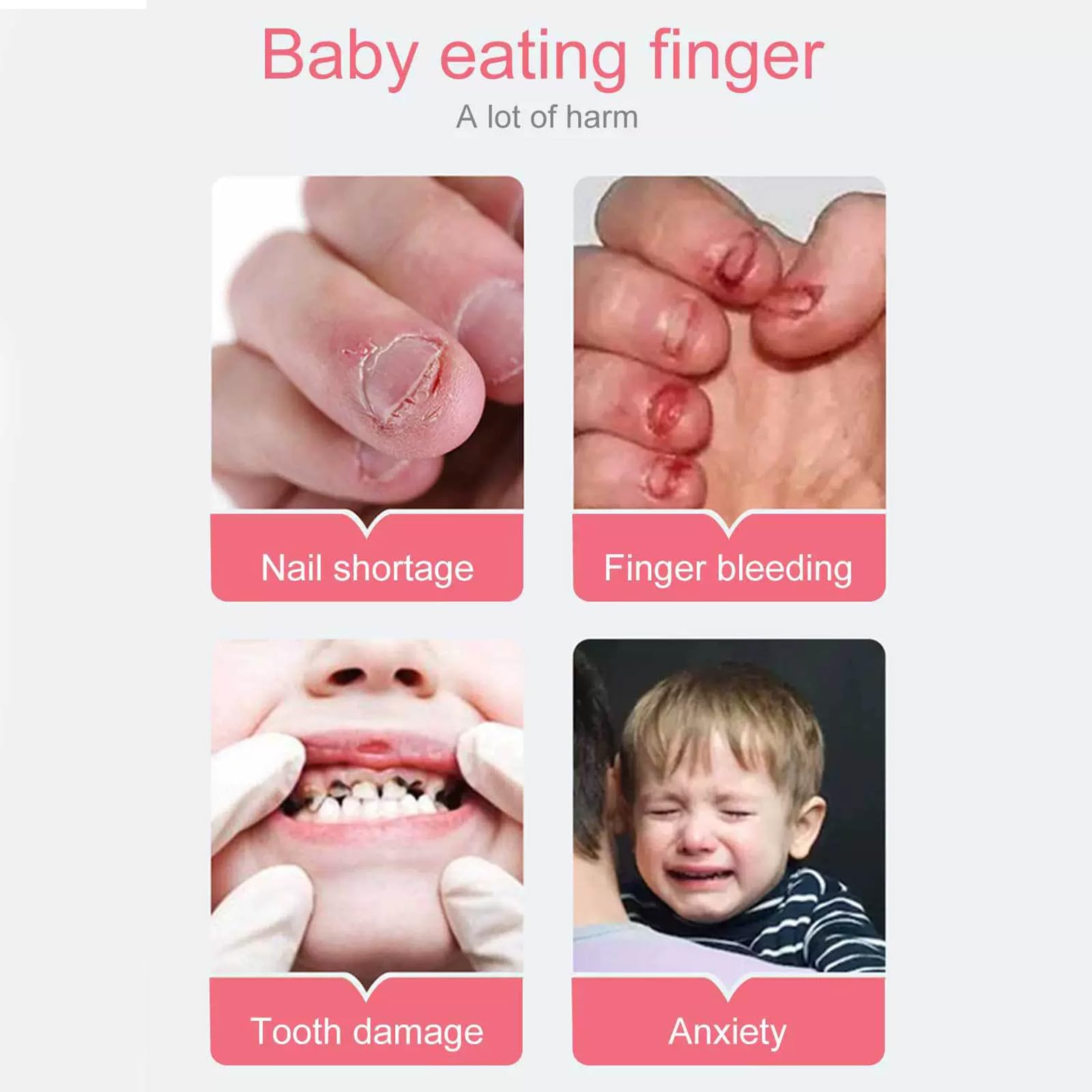 Stop Smalto per unghie per bambini e adulti, anti-masticazione delle unghie contro la masticazione delle unghie | Vernice naturale anti-masticazione delle unghie contro il succhiare il pollice (2