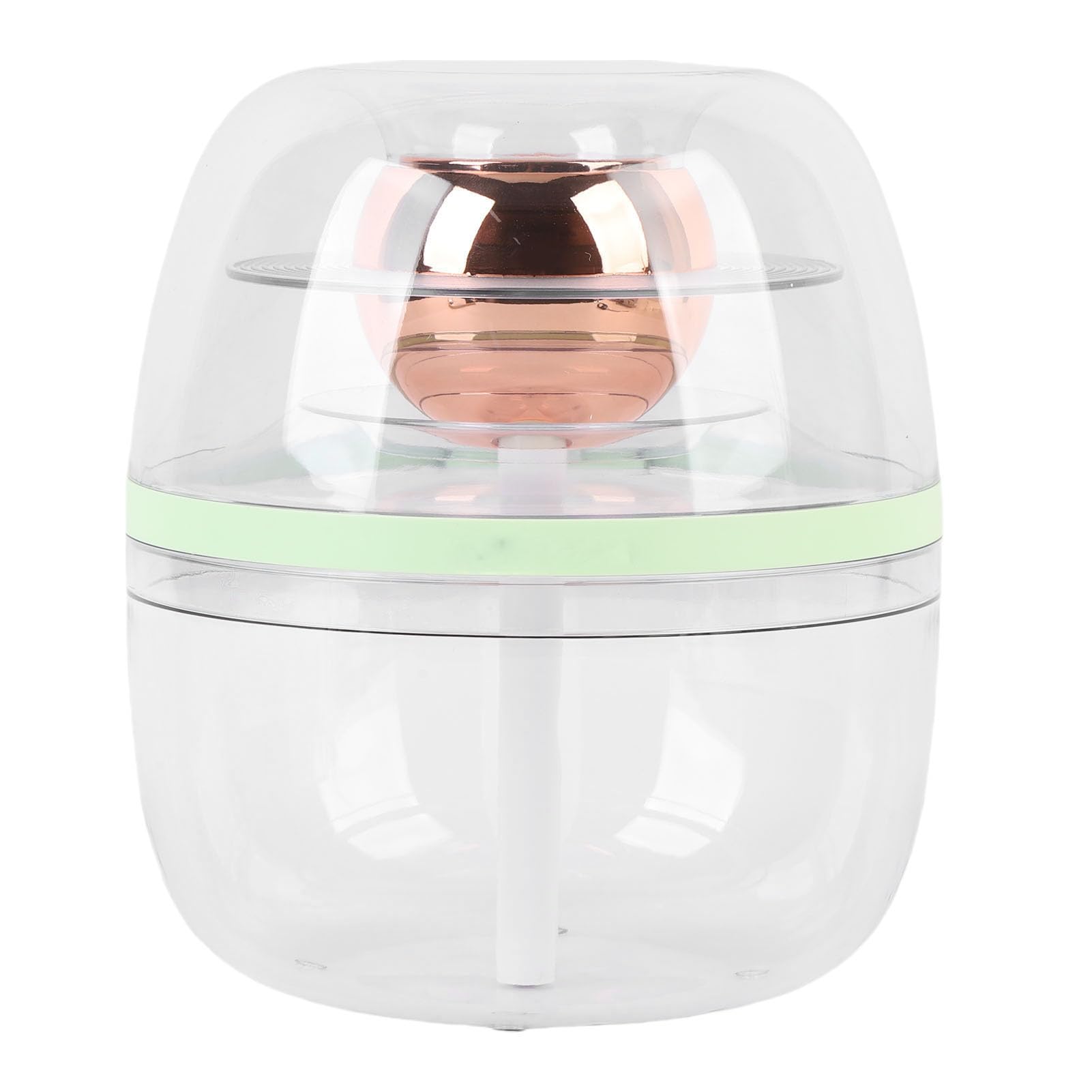 BRRNOO Umidificatore Trasparente 3L Grande Capacità, Spray e Luce (GREEN)