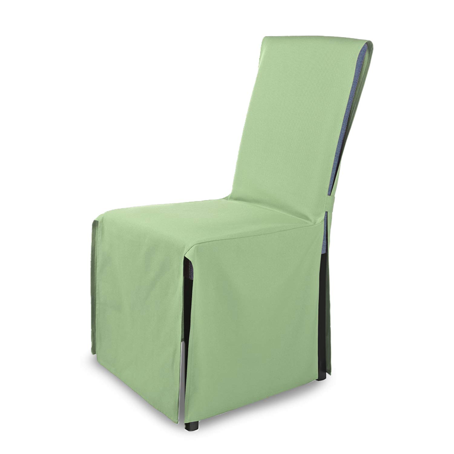 SCHEFFLER-Home Fundas Sillas de Comedor Elásticas Mila – Set de 6 Elegantes Fundas Sillas Ajustables con Lazo – Fundas para Sillas con Banda Elástica, Verde Menta