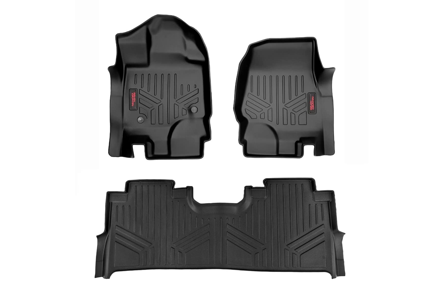 Rough Country Floor Mats for 2015-2023 Ford F-150 | SuperCrew Cab - M-51515