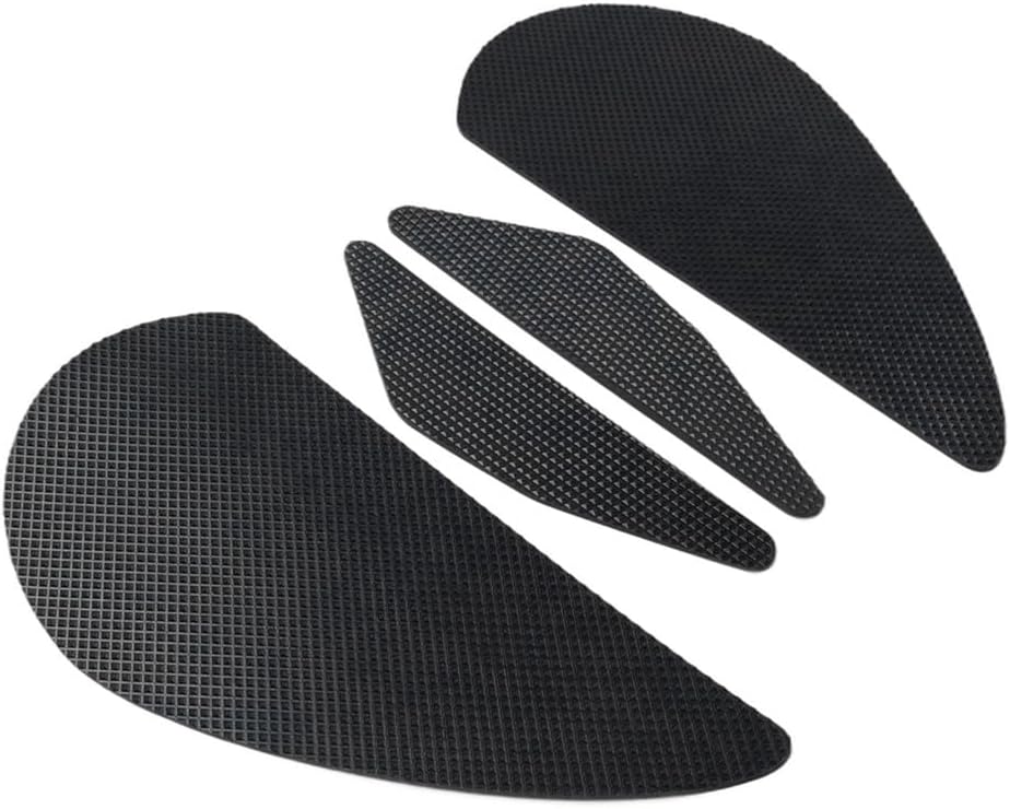 FSFY Tank Slip Protector Traction Sticker Decal Side Pad Gas Knee Grip Black Rubber for Yamaha YZF R1 2002 & 2003 Motorbike 4pcs