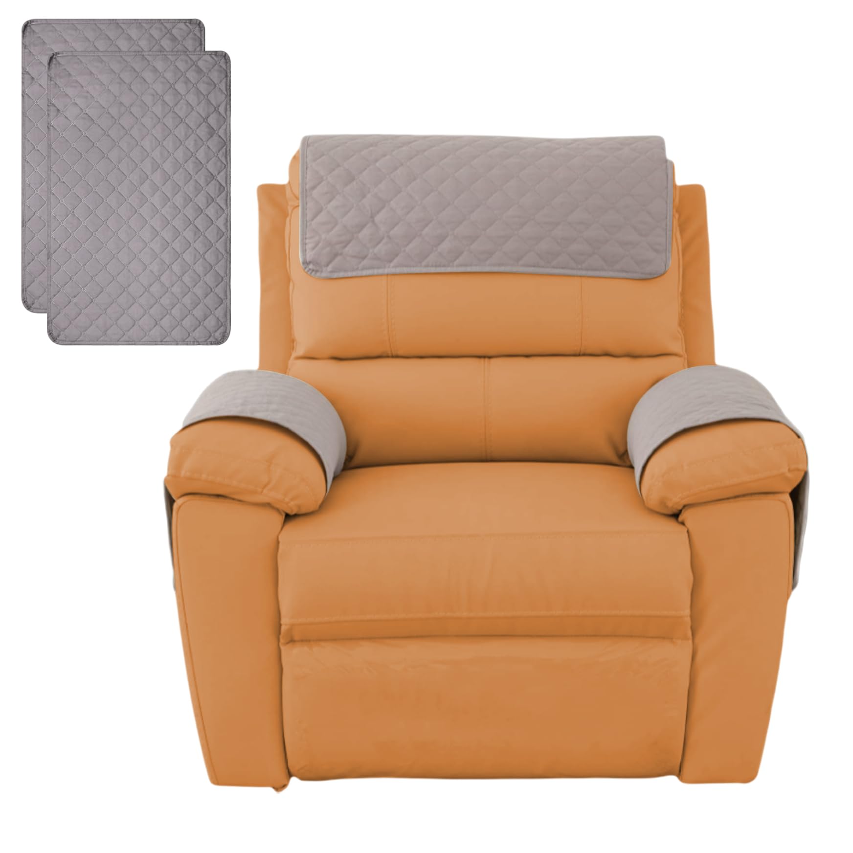 Set di 5 copribraccioli per divano, stile minimalista, con tasca laterale, in poliestere, antiscivolo, per divano, poltrona, accessori per la casa