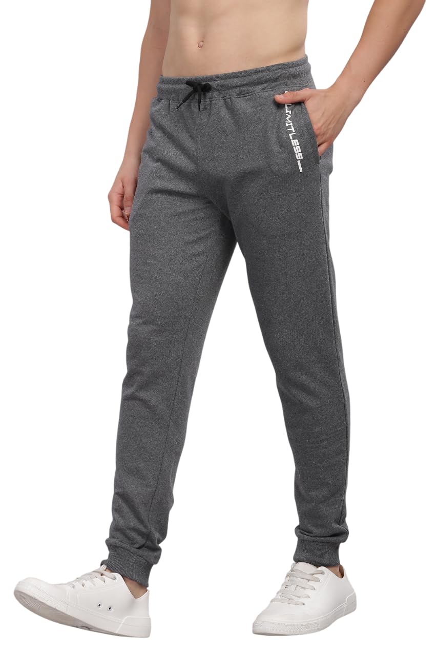 domin8 Men’s Super Soft Cotton Track Pant with Zipper Pockets | Regular Fit Joggers for Men | for Running, Gym Sports Lower for Men & Boys | Multipurpose Mens Lower Activewear Trousers-picture-43