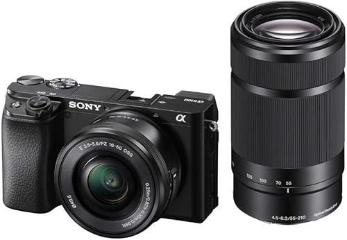 Miniatura 2 de Sony Paquete de cámara sin espejo Alpha a6100 APS-C con lentes de 0.630-1.969 in y 2.165-8.268 in, paquete de software Corel y accesorios (8