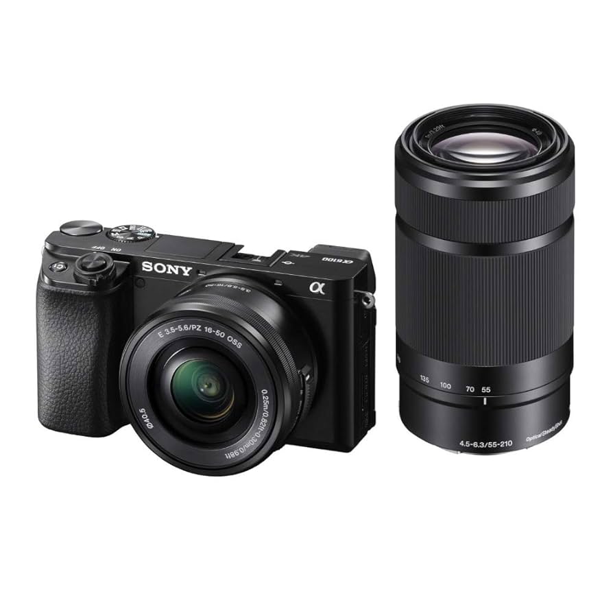 SONY APS-C 16-50mm & 55-210mm レンズセット Amazon.com : Sony Alpha a6100 APS-C Mirrorless Camera Bundle