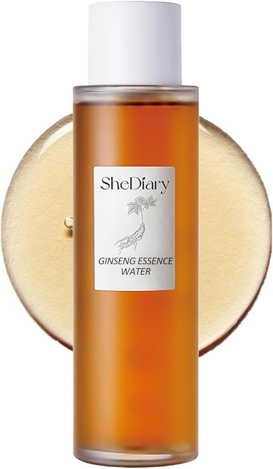 250ml Ginseng Essence Toner – Ginseng Face Toner to Nourish, Ginseng Essence Water, Ginseng Anti-Wrinkle Care, Shrink Pore Ginseng Essence Toner, Smooth and Plumped Skin, for All Skin Type