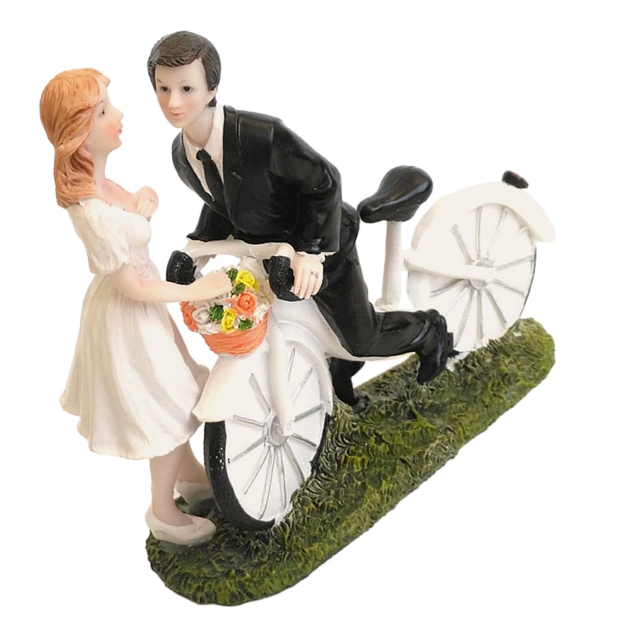 Cabilock 3pièces Figurine De Gâteau De Mariage Décoration Pour Mariés Résine Accessoire De Fête Pour Anniversaires Et Célébrations Souvenir Unique