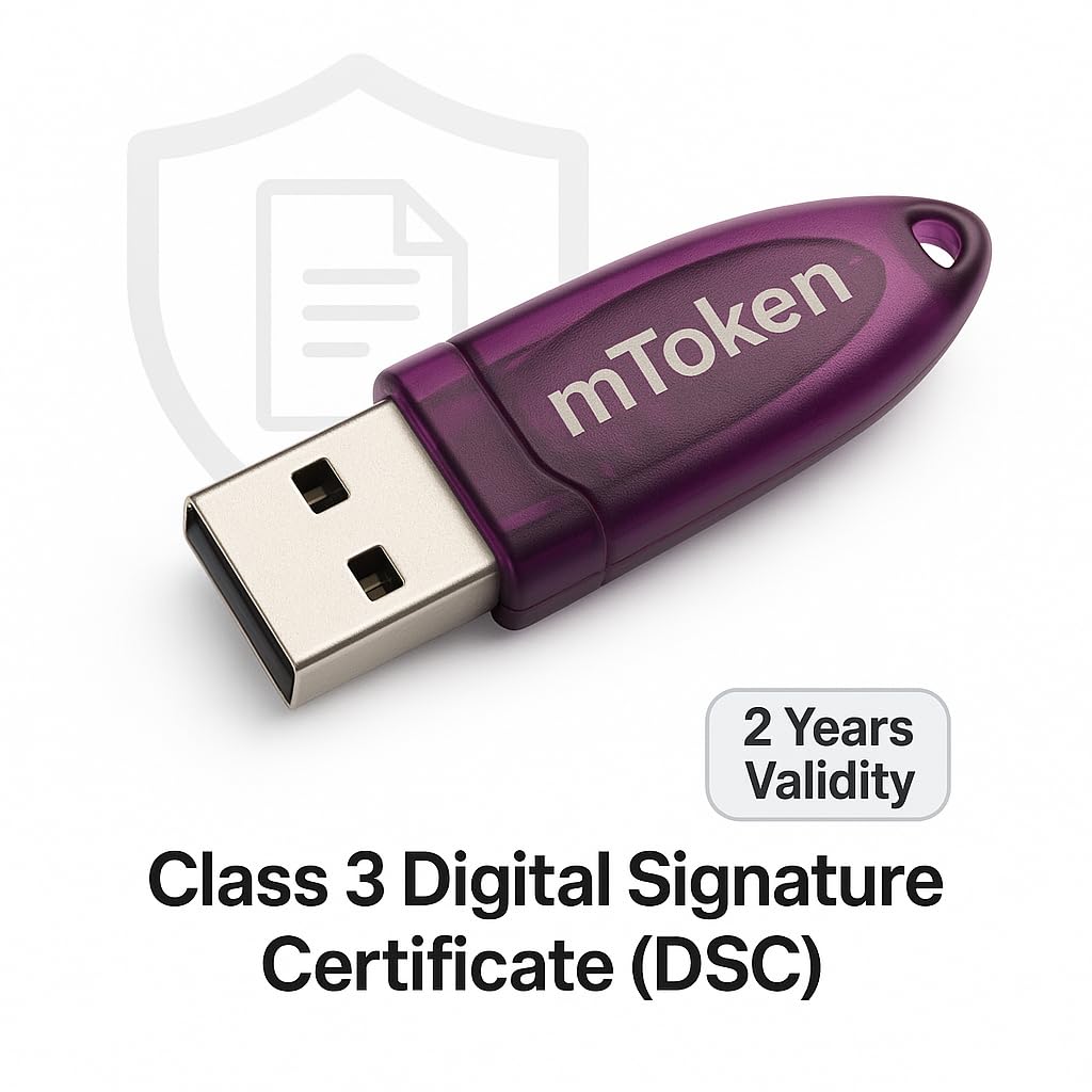 Inara Marketing Class 3 Digital Signature Certificate (DSC), 2 Years Validity with USB token (PantaSign Class 3 2-Year Validity, M-Token)-image-38