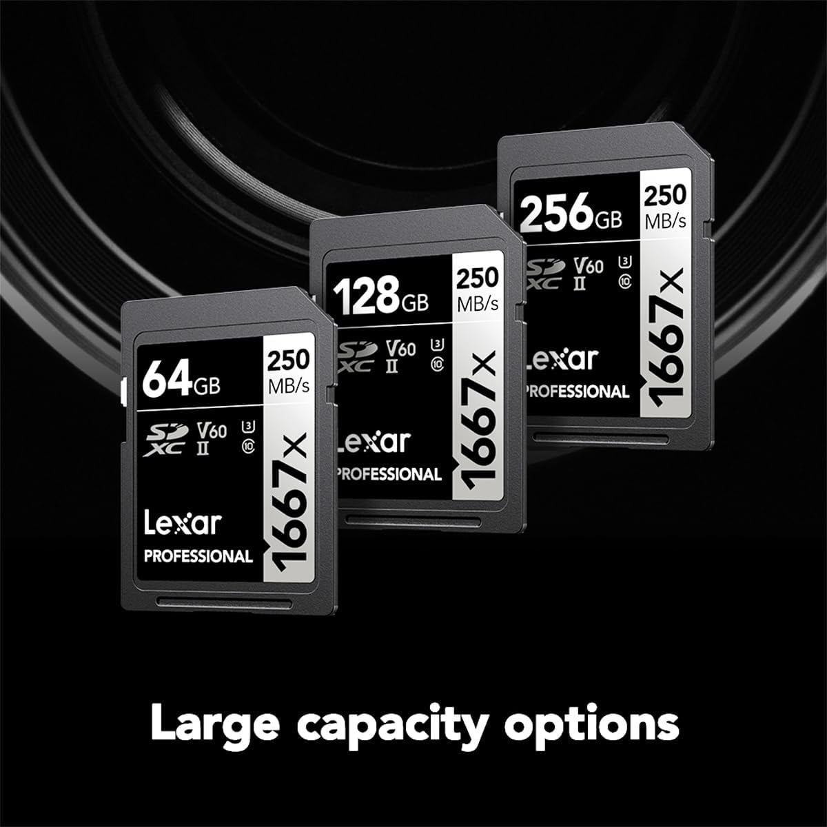 Amazon | Lexar レキサープロフェッショナル1667×128GB（2パック）SDXC 