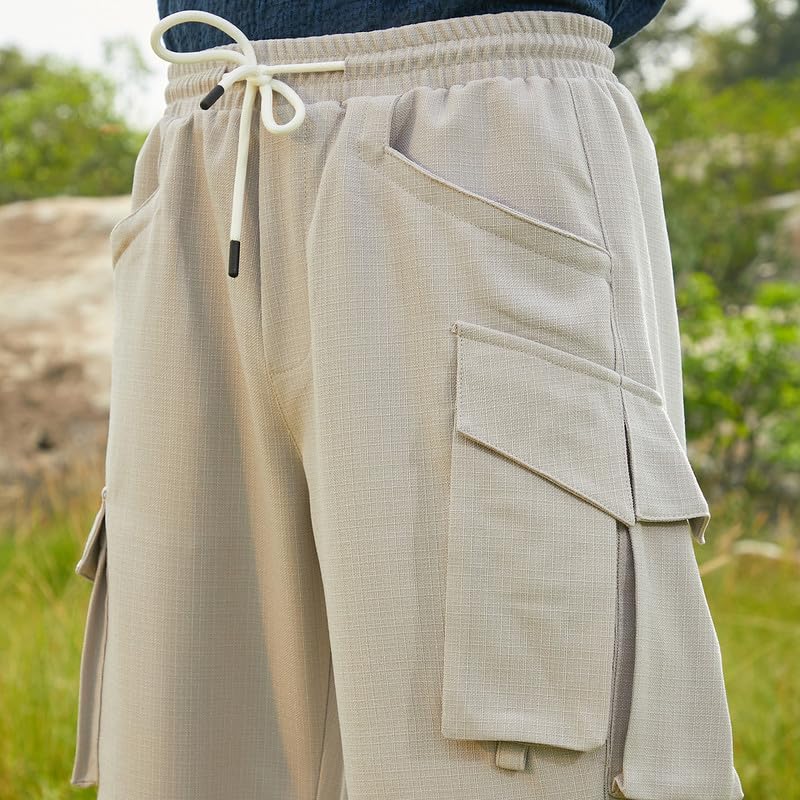 CAHOOT Men's Beige Cargo Pants C2-Beige - Image 7