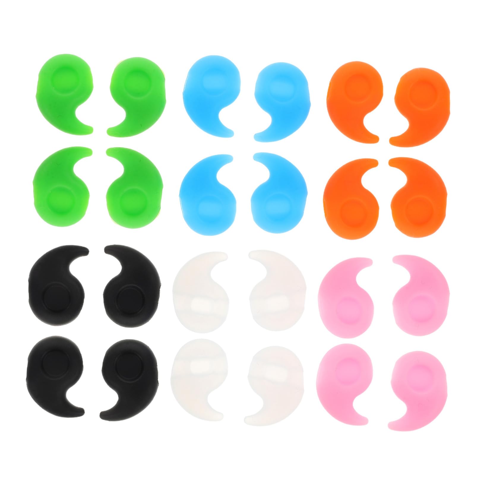 GOOHOCHY Trendy Eyewear Accessories 12 Pack Silicone Glasses Ear Grips Non- Design