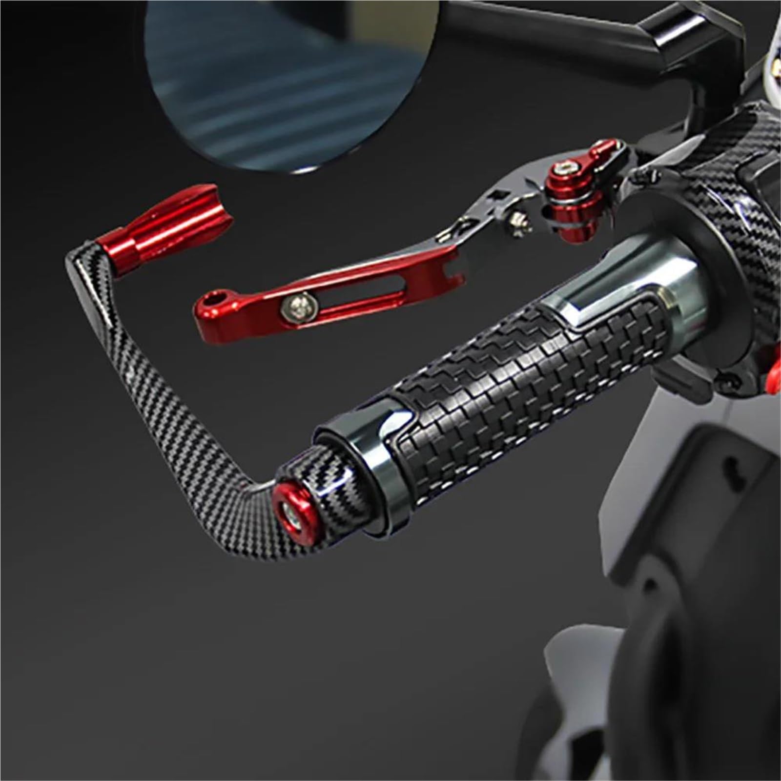 Kupplungslenkerschutz Für Kawasaki Für Ninja ZX-6R ZX6R ZX 6R ZX6RR ZX636 ZX-636 Motorrad-Lenkergriffe, Brems- Und Kupplungshebelschutz(Green)